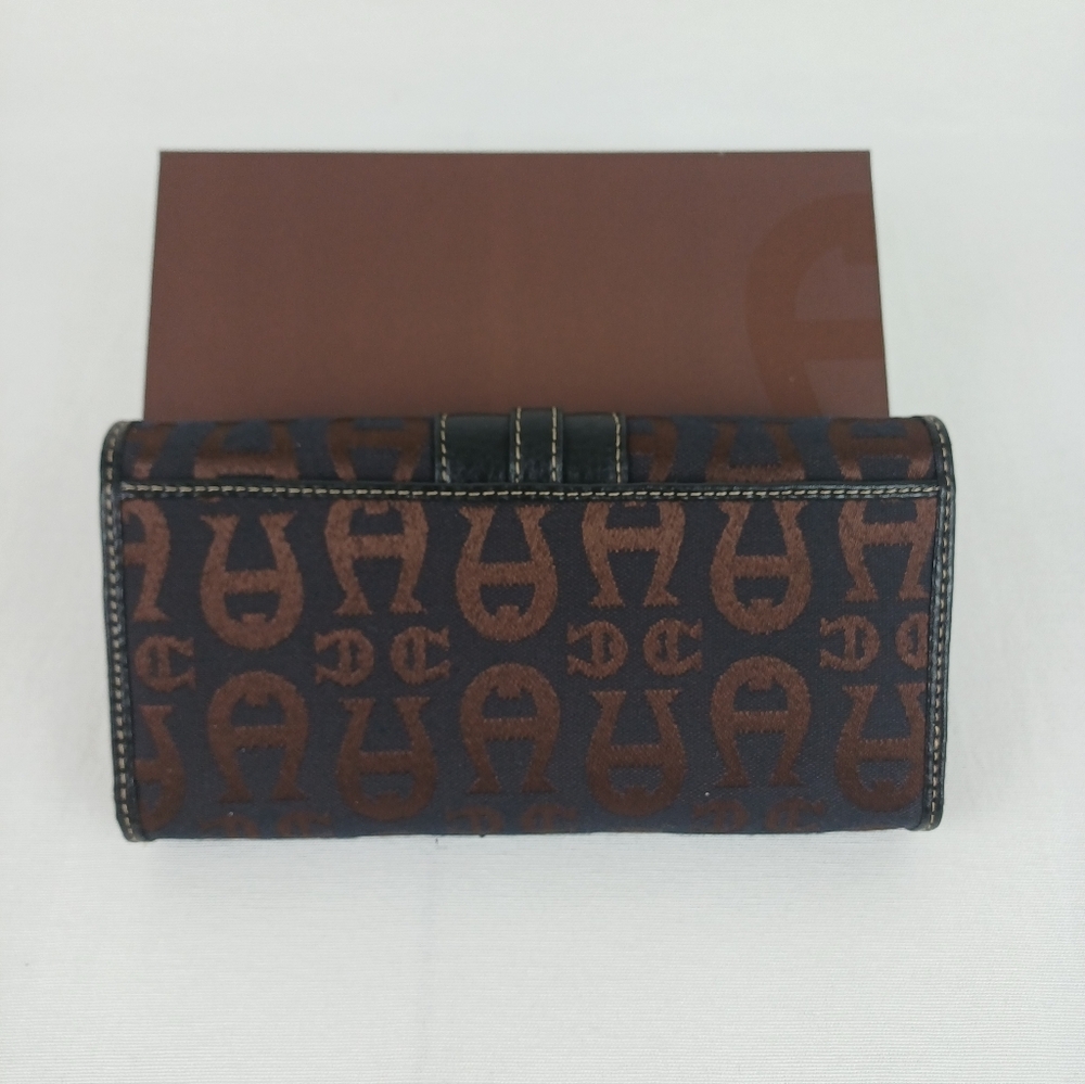 XXXEtienne Aigner NIB Checkbook Wallet Black Espresso